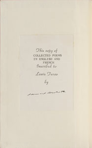 Lot #439 Samuel Beckett - Image 1