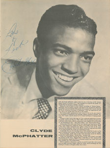 Lot #1009 Clyde McPhatter - Image 1