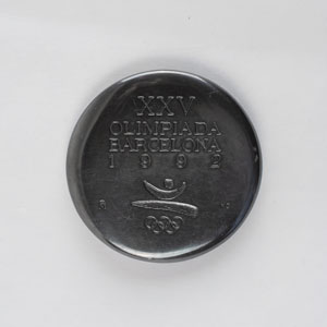 Lot #9128 Barcelona 1992 Summer Olympics Burnished Copper Participation Medal - Image 1