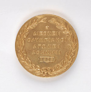 Lot #9009 Athens 1906 Summer Olympics Gilt Bronze Participation Medal - Image 2