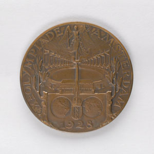 Lot #9033 Amsterdam 1928 Summer Olympics Bronze Participation Medal - Image 2