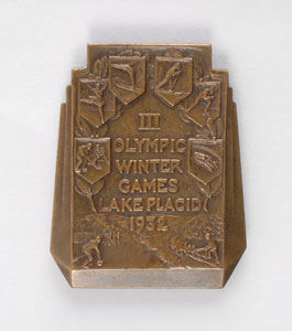 Lot #9036 Lake Placid 1932 Winter Olympics Bronze Participation Medal - Image 2