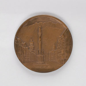 Lot #9080 Innsbruck 1964 Winter Olympics Bronze Participation Medal - Image 1