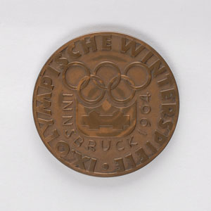 Lot #9080 Innsbruck 1964 Winter Olympics Bronze Participation Medal - Image 2