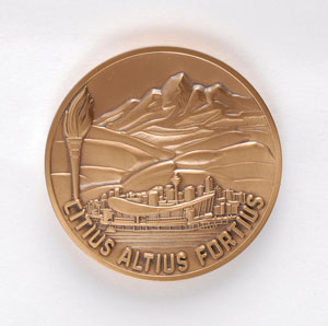 Lot #9117 Calgary 1988 Winter Olympics Bronze Participation Medal - Image 2
