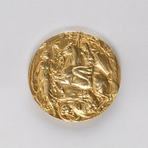 Lot #9011 London 1908 Summer Olympics Gold Winner’s Medal - Image 1