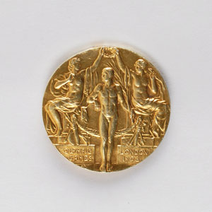 Lot #9011 London 1908 Summer Olympics Gold Winner’s Medal - Image 2