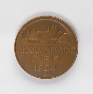 Lot #9029 Paris 1924 Summer Olympics Bronze Participation Medal - Image 2