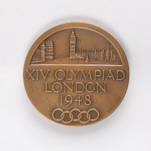 Lot #9060 London 1948 Summer Olympics Bronze Participation Medal - Image 2
