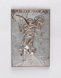 Lot #9007 Paris 1900 Summer Olympics Silver Winner’s Medal ‘Concours D’Aerostation’ - Image 1