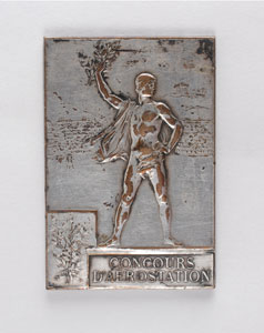 Lot #9007 Paris 1900 Summer Olympics Silver Winner’s Medal ‘Concours D’Aerostation’ - Image 2