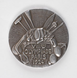 Lot #9028 Paris 1924 Summer Olympics Silver Winner’s Medal - Image 1