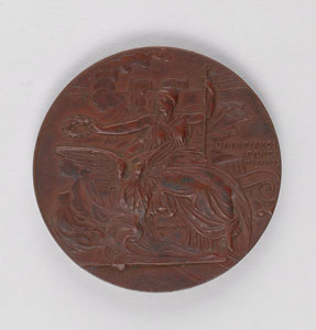 Lot #9003 Athens 1896 Summer Olympics Bronze Participation Medal	 - Image 1