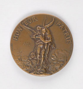 Lot #9008 Paris 1900 Summer Olympics Pair of Silver and Bronze Winner’s Medals - Image 1