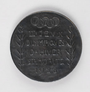 Lot #9030 St. Moritz 1928 Winter Olympics Bronze Winner’s Medal - Image 2