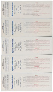 Lot #9108 Lake Placid 1980 Winter Olympics Set of Five Eric Heiden Skating Event Tickets - Image 2