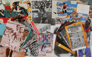 Lot #9163 Summer Olympics Autograph Collection