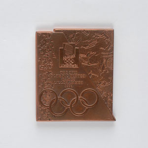 Lot #9132 Lillehammer 1994 Winter Olympics Copper Participation Medal - Image 1
