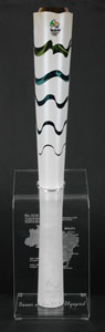 Lot #9159  Rio 2016 Summer Olympics Torch and Custom Display Stand - Image 10