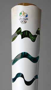 Lot #9159  Rio 2016 Summer Olympics Torch and Custom Display Stand - Image 4