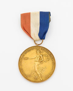 Lot #9026 R. Earl Johnson’s Pair of 1921 and 1922 Amateur Athletic Union Medals - Image 1