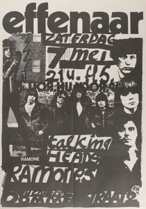 Lot #539 Ramones 1977 Netherlands Poster