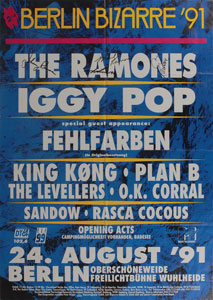 Lot #546 Ramones Berlin 1991 Signed Poster - Image 1