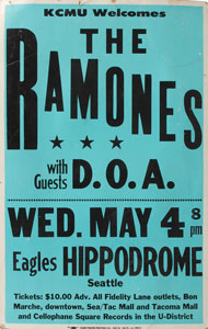 Lot #554 Ramones Hippodrome Poster - Image 1