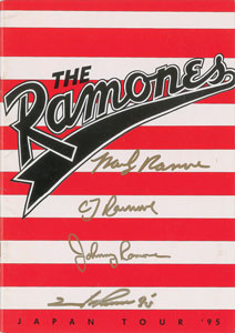 Lot #560 Ramones Signed Program