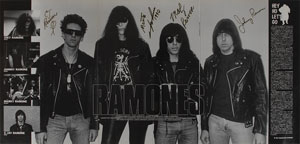 Lot #557 Ramones Signed 1990 Japan Program