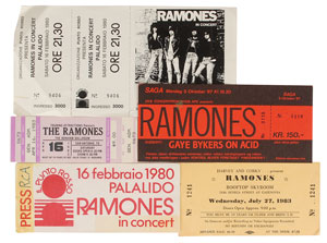 Lot #549 Ramones Concert Tickets - Image 1