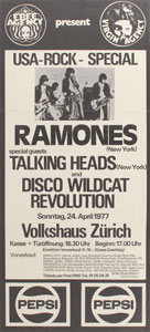 Lot #540 Ramones and Talking Heads Posters