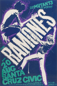 Lot #540 Ramones and Talking Heads Posters - Image 2