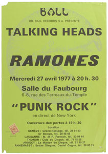 Lot #540 Ramones and Talking Heads Posters - Image 3