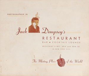 Lot #849 Jack Dempsey - Image 2