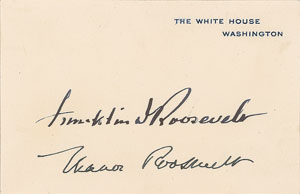Lot #51 Franklin and Eleanor Roosevelt - Image 1