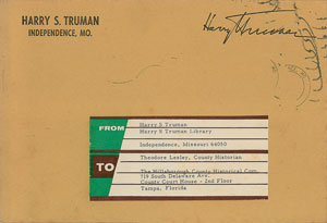 Lot #92 Harry S. Truman - Image 2