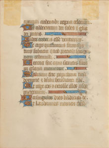 Lot #456 Illuminated Manuscript - Image 2