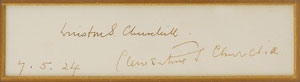 Lot #156 Winston Churchill - Image 2