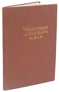Lot #722 Waterman Autograph Album