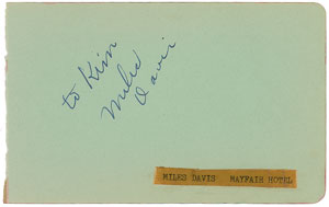 Lot #610 Miles Davis - Image 1