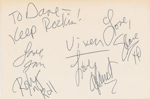 Lot #7403 American Rock Collection of (4) Signed Items - Image 2