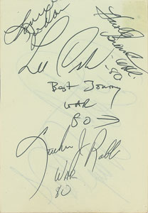 Lot #7403 American Rock Collection of (4) Signed Items - Image 3