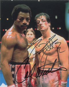 Lot #795 Sylvester Stallone and Carl Weathers