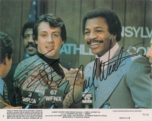 Lot #796 Sylvester Stallone and Carl Weathers