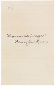 Lot #444 William Cullen Bryant - Image 1