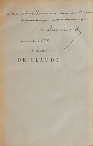 Lot #463 Alexandre Dumas, fils - Image 1