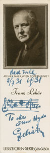 Lot #534 Franz Lehar - Image 4