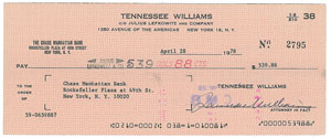 Lot #524 Tennessee Williams - Image 2