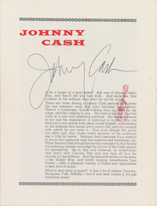 Lot #629 Johnny Cash - Image 1